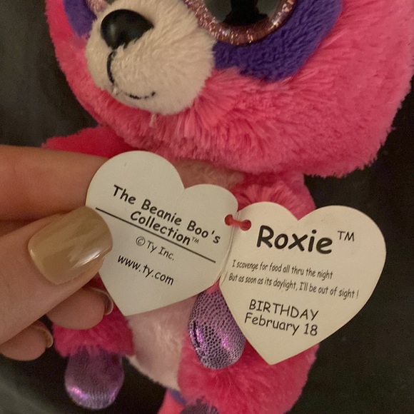 Two Raccoon Beanie Boos - Rocco and Roxie - Picture 4 of 6